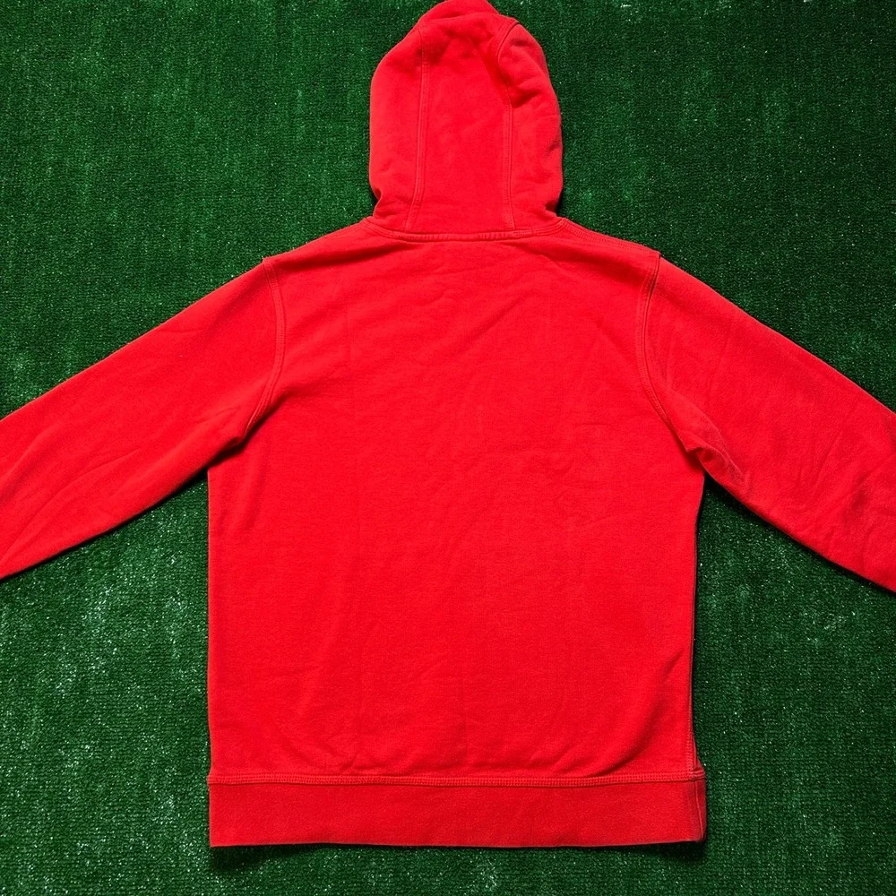 Vintage Blue Tag Nike Hoodie Embroidered Big Mesh Logo Spell Out Red Medium